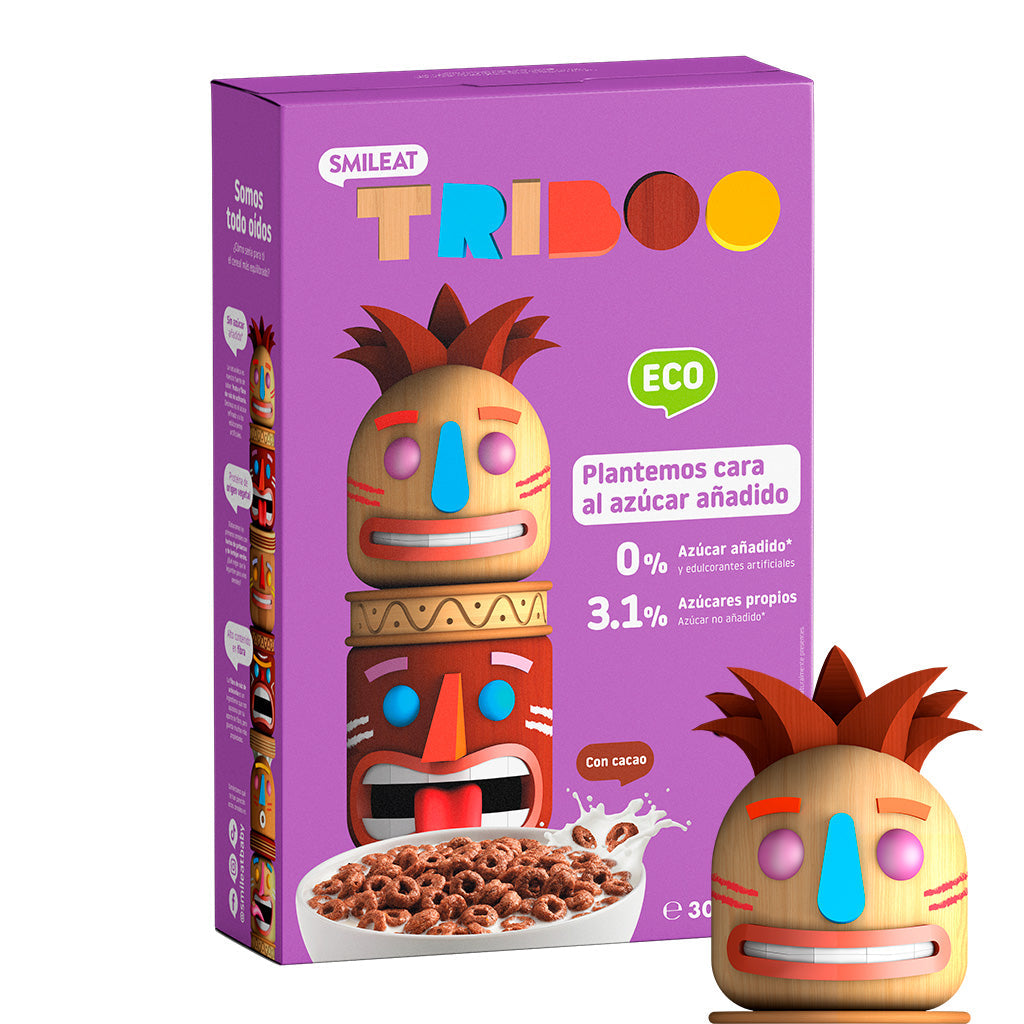 Cereales TRIBOO con cacao para desayunar