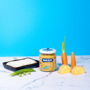 Tarrito de verduras cu merluza