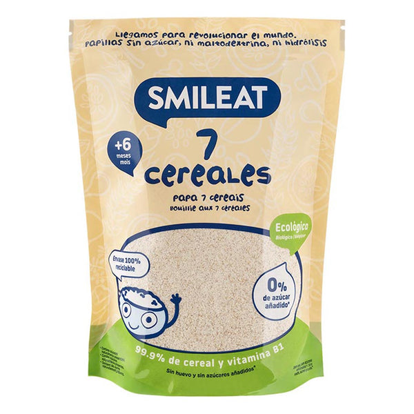 Smileat - Papillas de Cereales 100% Ecológicas 
