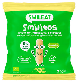 smilitos de manzana y plátano