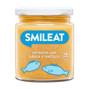 Tarrito de verduras cu lubina și merluza