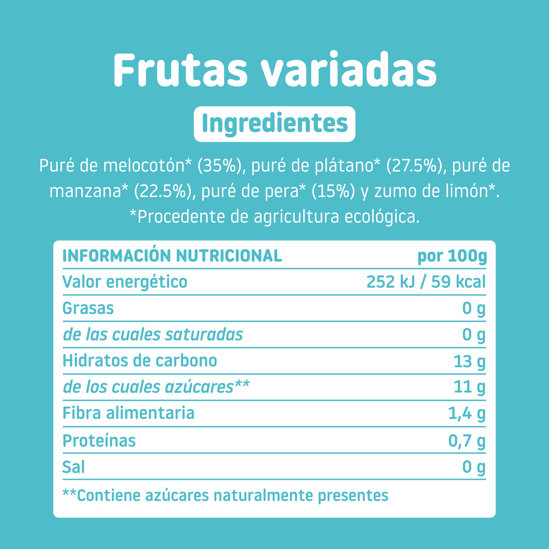 Pouch de frutas variadas