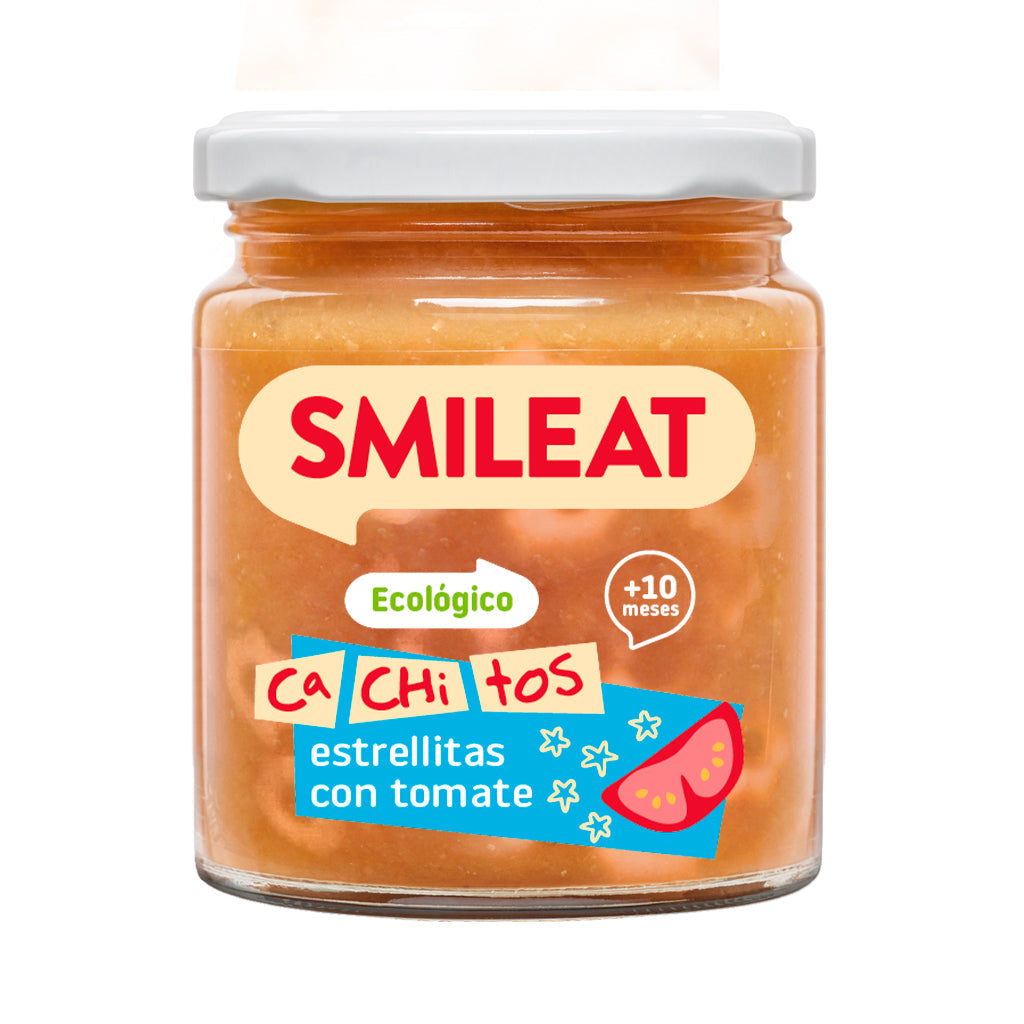 Tarrito de CA-CHI-TOS de estrellitas cu tomate